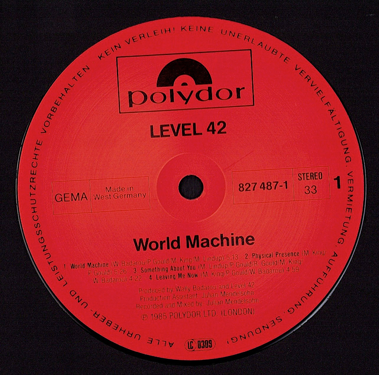 Level 42 – World Machine (Vinyl LP)