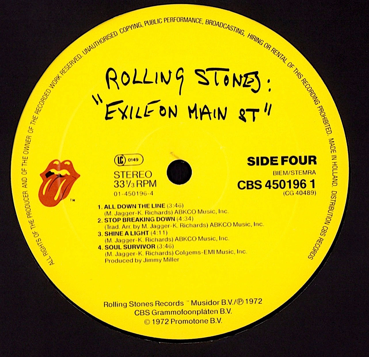 Rolling Stones - Exile On Main St Vinyl 2LP