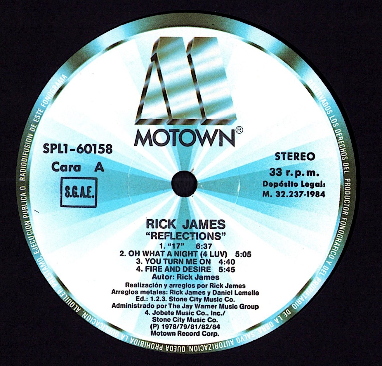 Rick James – Bustin' Out Of L Seven Vinyl LP Kopie