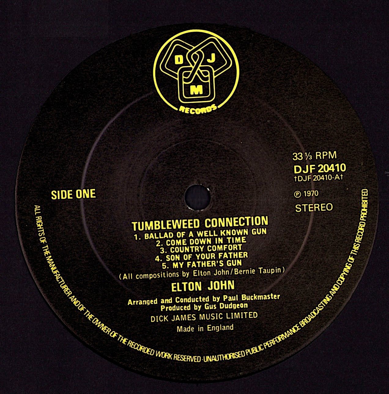 Elton John – Captain Fantastic And The Brown Dirt Cowboy Vinyl LP Kopie Kopie