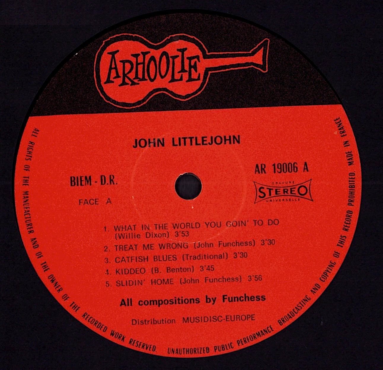 John Littlejohn - John Littlejohn's Chicago Blues Stars Vinyl LP | France | 1969