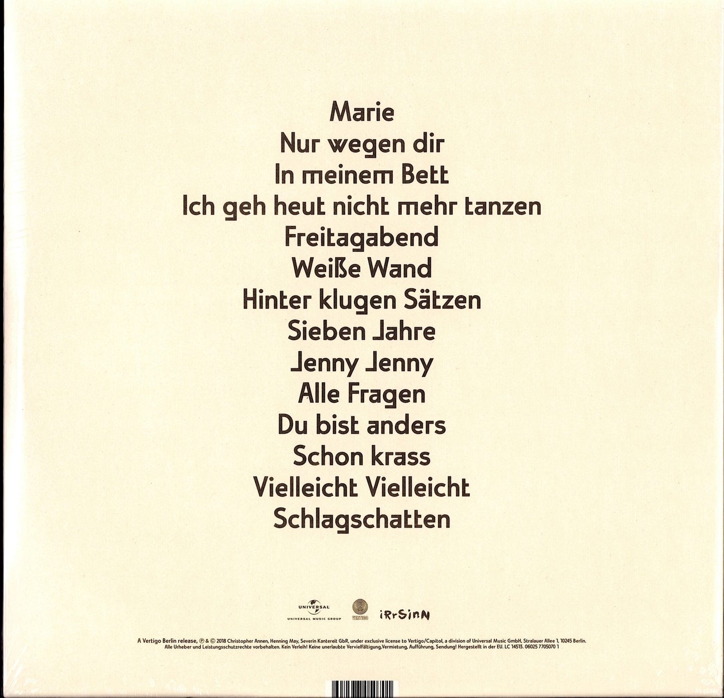 AnnenMayKantereit - Schlagschatten Vinyl 2 LP + CD