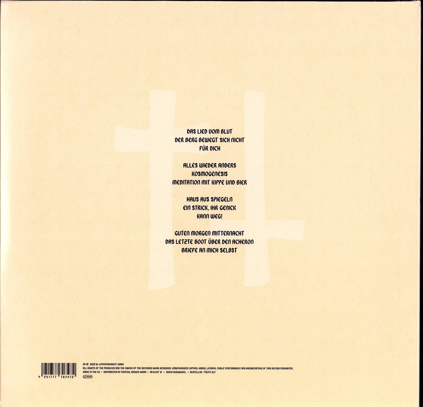 Der W – V Vinyl LP