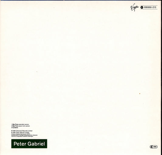 Peter Gabriel - Big Time (12" Maxi-Single | EU Original | 1987)