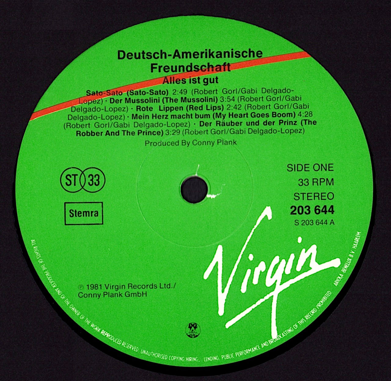 Deutsch Amerikanische Freundschaft – Alles Ist Gut Vinyl LP