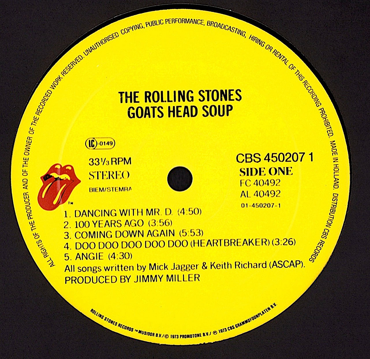 The Rolling Stones - Goat's Head Soup Vinyl LP