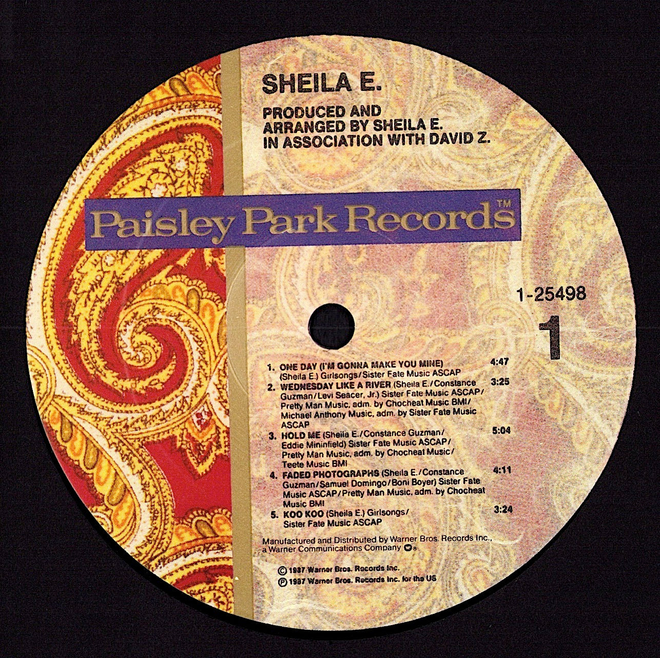 Sheila E. – In Romance 1600 Vinyl LP Kopie