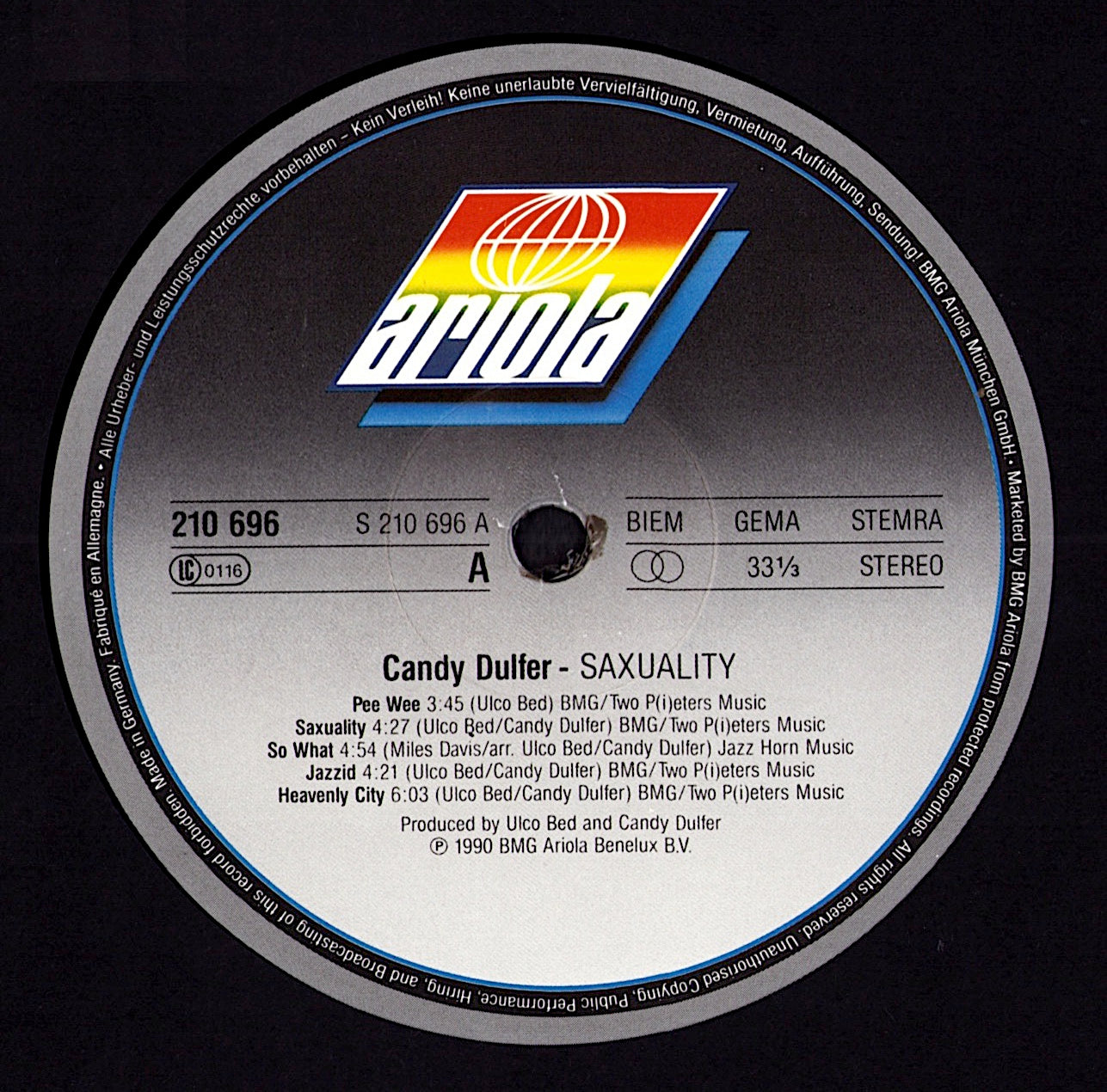 Candy Dulfer - Saxuality (Vinyl LP | UK/EU Original | 1990)