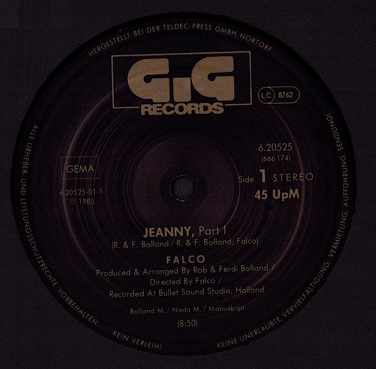 Falco – Jeanny Part 1 Vinyl 12" Maxi-Single