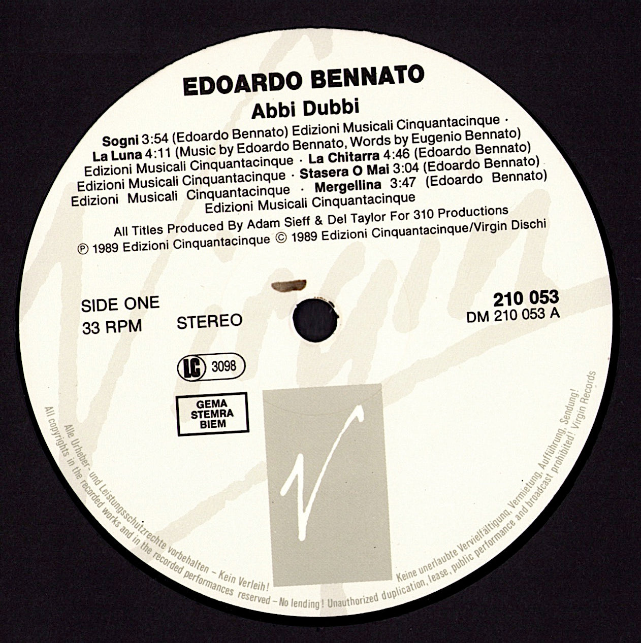 Edoardo Bennato – Abbi Dubbi Vinyl LP