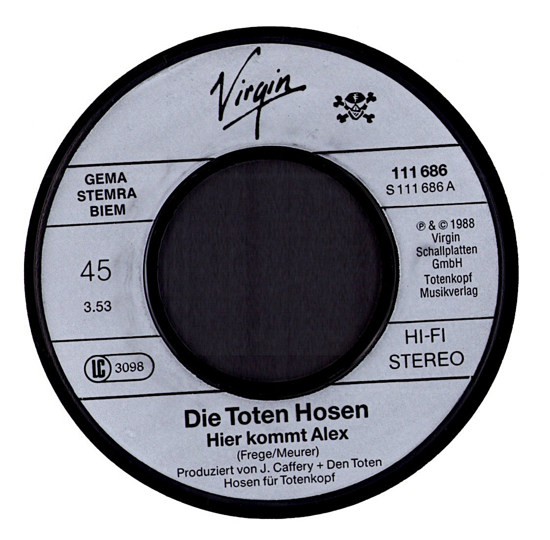 Die Toten Hosen - Hier Kommt Alex Vinyl 7" | DE Original | 1988
