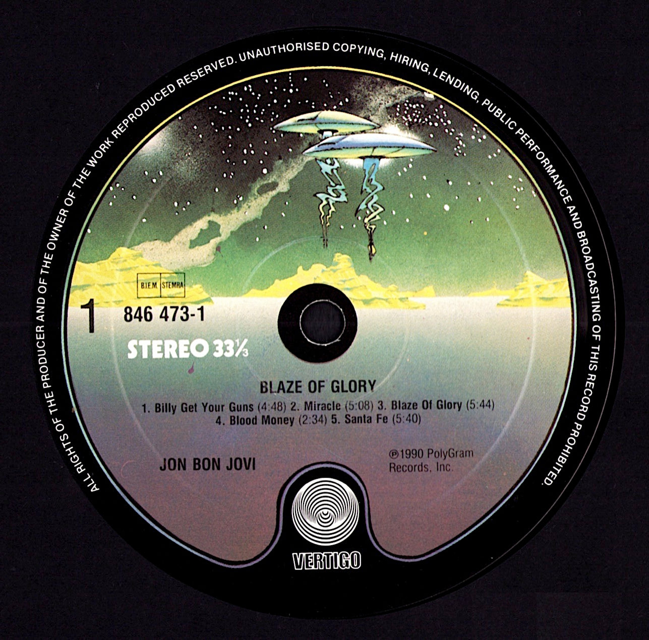 Jon Bon Jovi - Blaze Of Glory (Vinyl LP | EU Original | 1990)