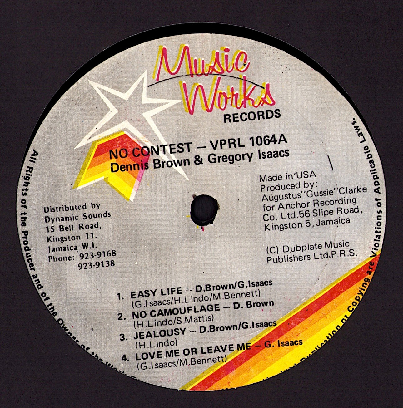 Gregory Isaacs & Dennis Brown – No Contest Vinyl LP