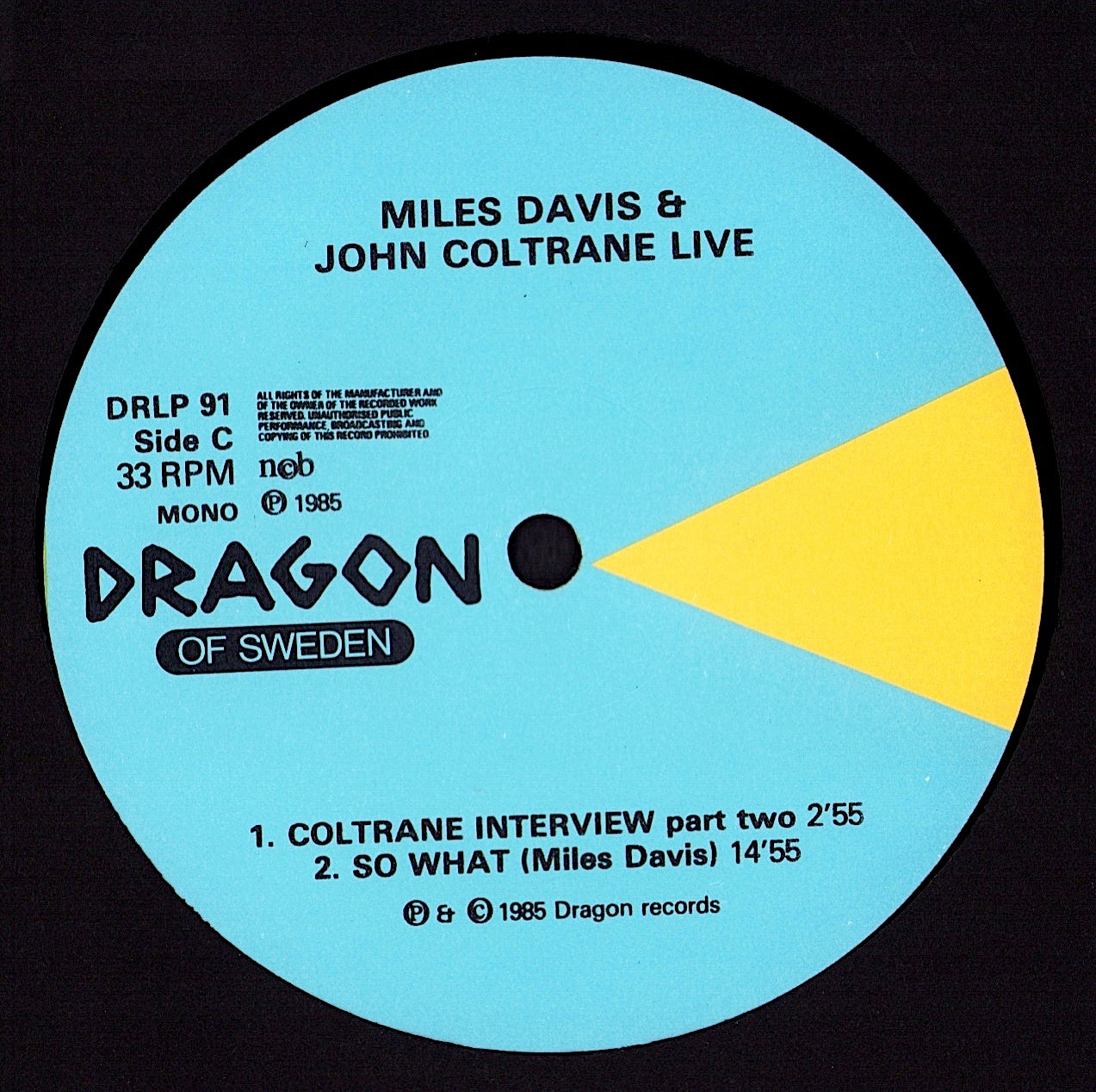 Miles Davis & John Coltrane – Live In Stockholm 1960 Vinyl 2LP