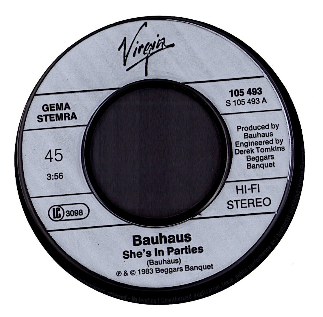 Bauhaus - She's In Parties Vinyl 7" | DE Original | 1983