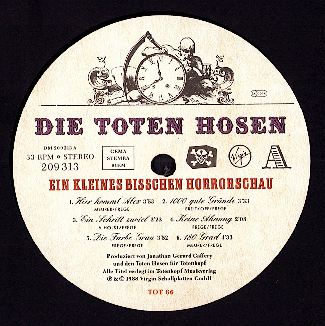 Die Toten Hosen - Ein Kleines Bisschen Horrorschau (Vinyl LP | EU Original | 1988)