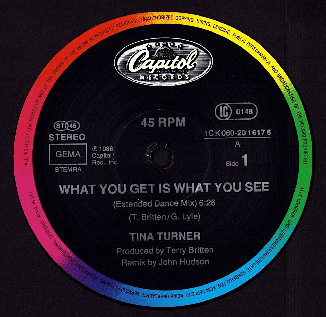 Tina Turner - Private Dancer Vinyl 12" Maxi-Single Kopie