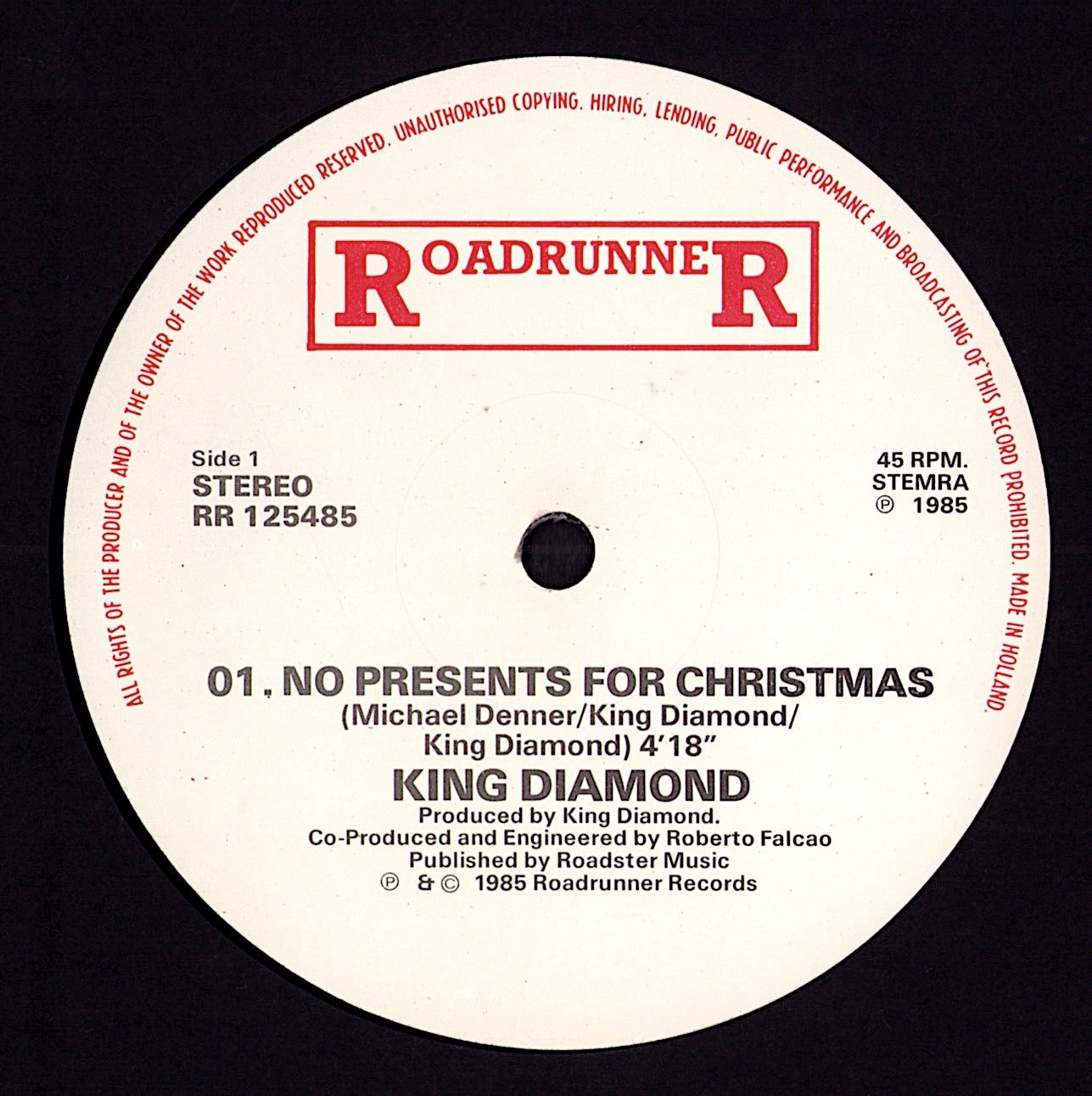 King Diamond - No Presents For Christmas Vinyl 12" | EU Original | 1985