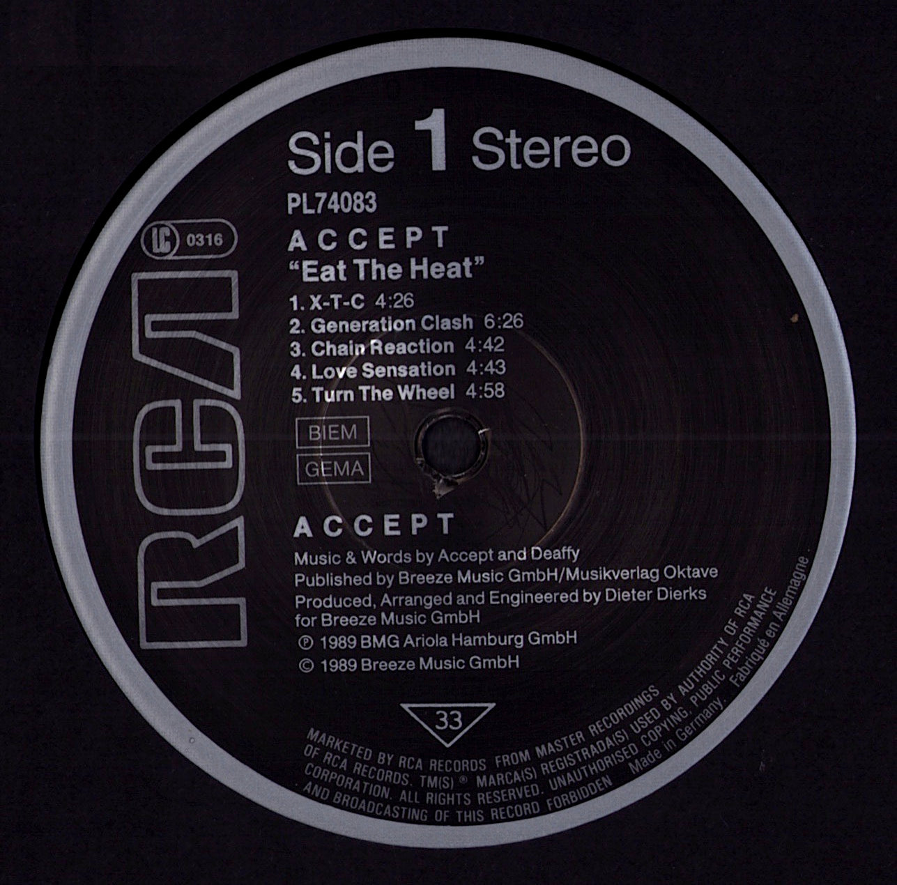 Accept - Eat The Heat (Vinyl LP | EU Original | 1989)