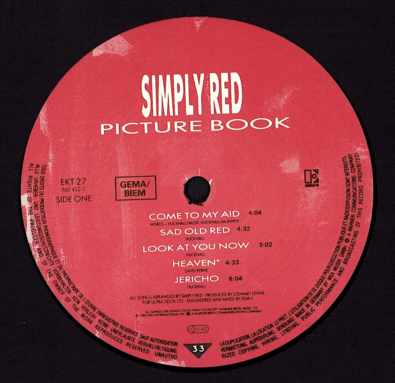 Simply Red - Picture Book (Vinyl LP)