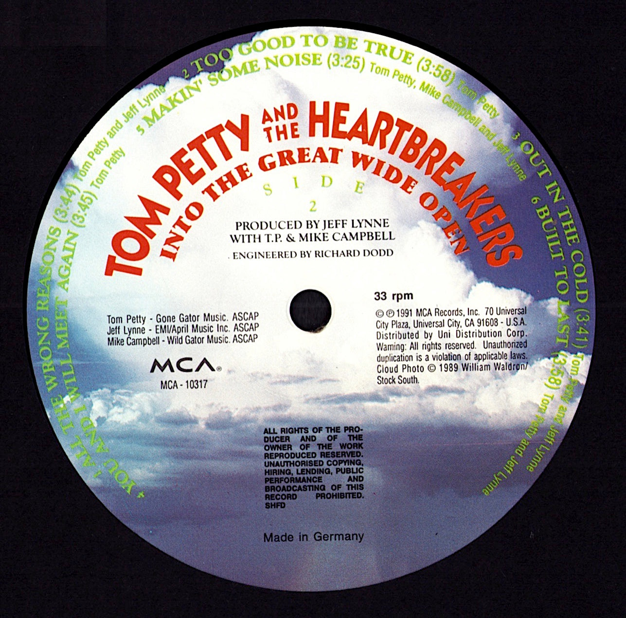 Tom Petty And The Heartbreakers - Learning To Fly (Vinyl 12" | DE Original | 1991)