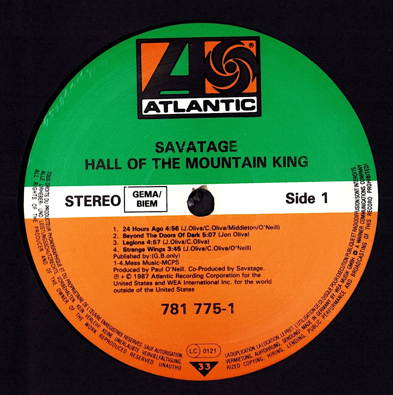Savatage - Hall Of The Mountain King (Vinyl LP | EU Original | 1987)