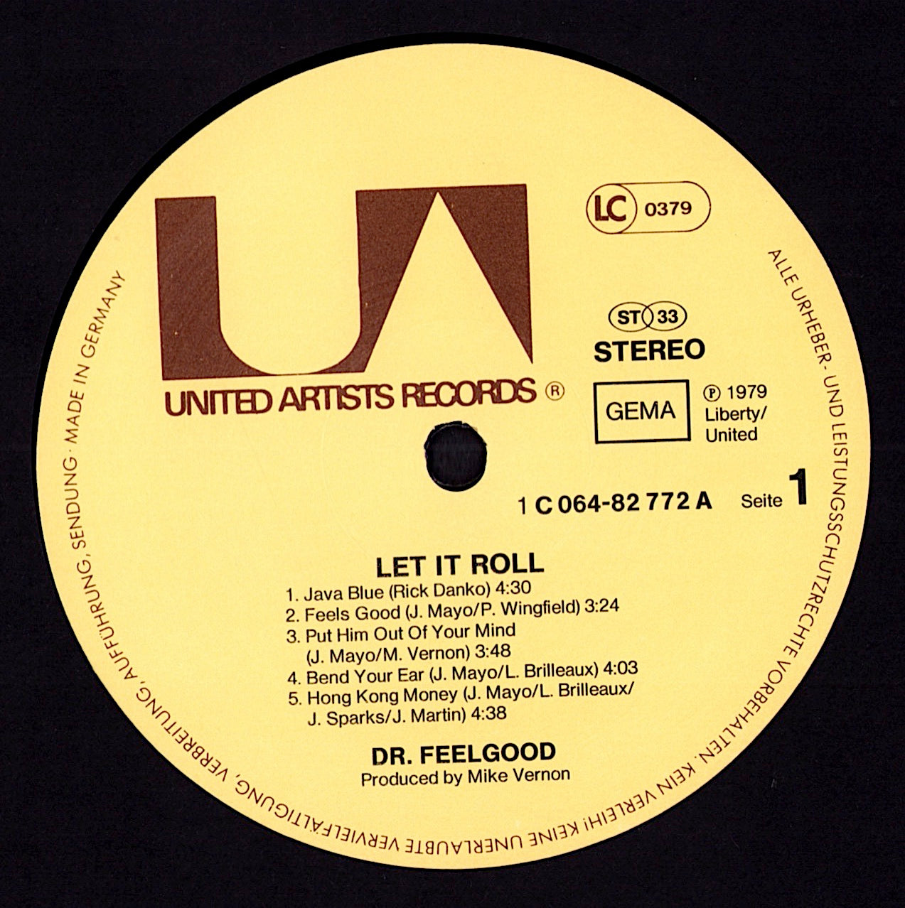 Dr. Feelgood - Let It Roll (Vinyl LP | DE Original | 1979)