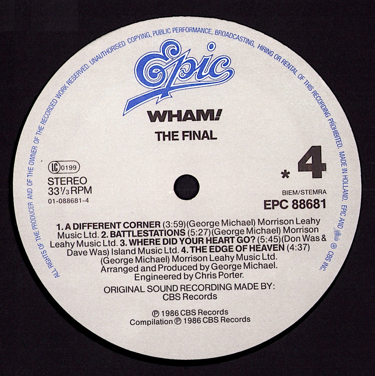 Wham! - The Final Vinyl 2LP
