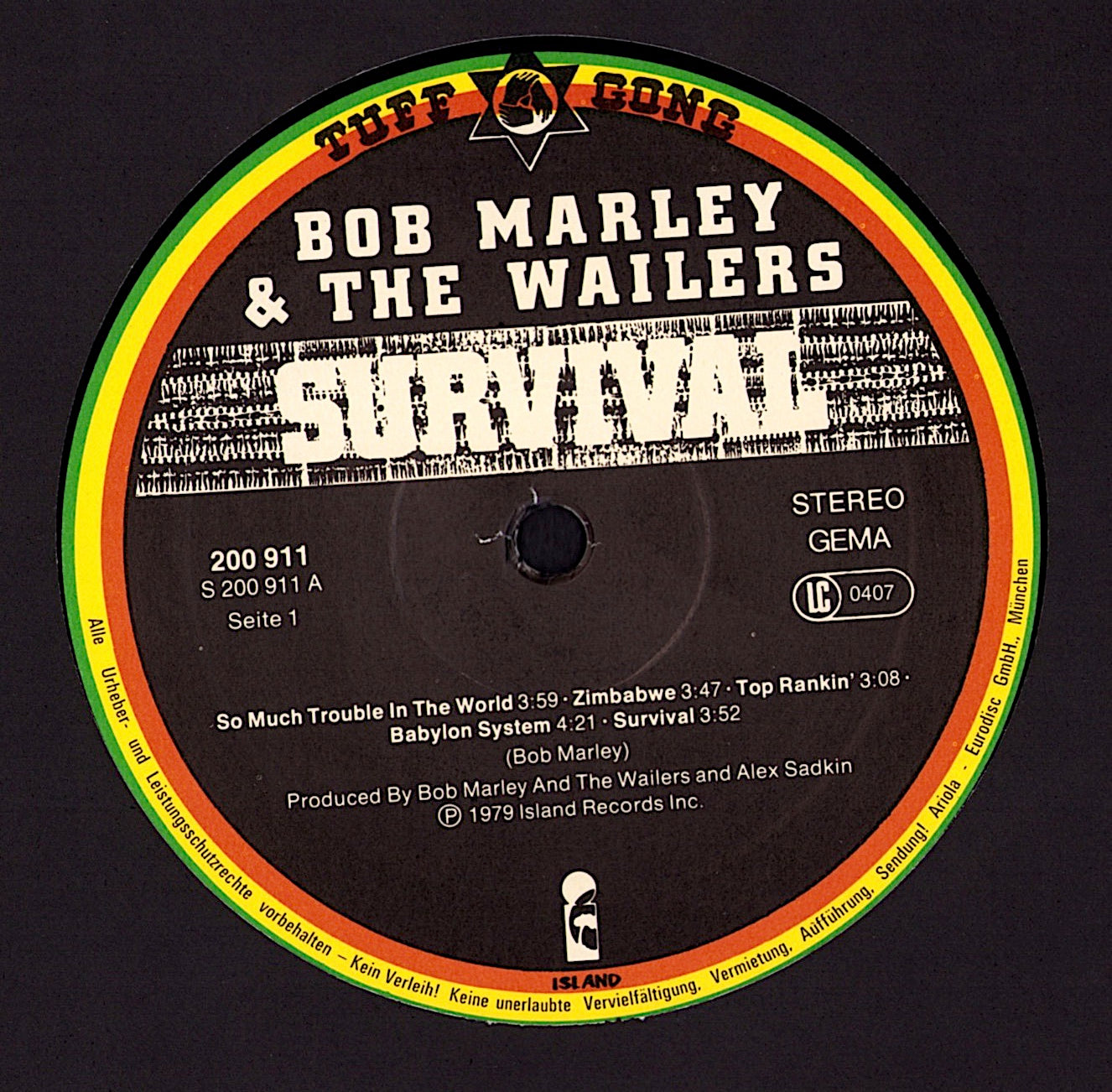 Bob Marley & The Wailers - Survival Vinyl LP