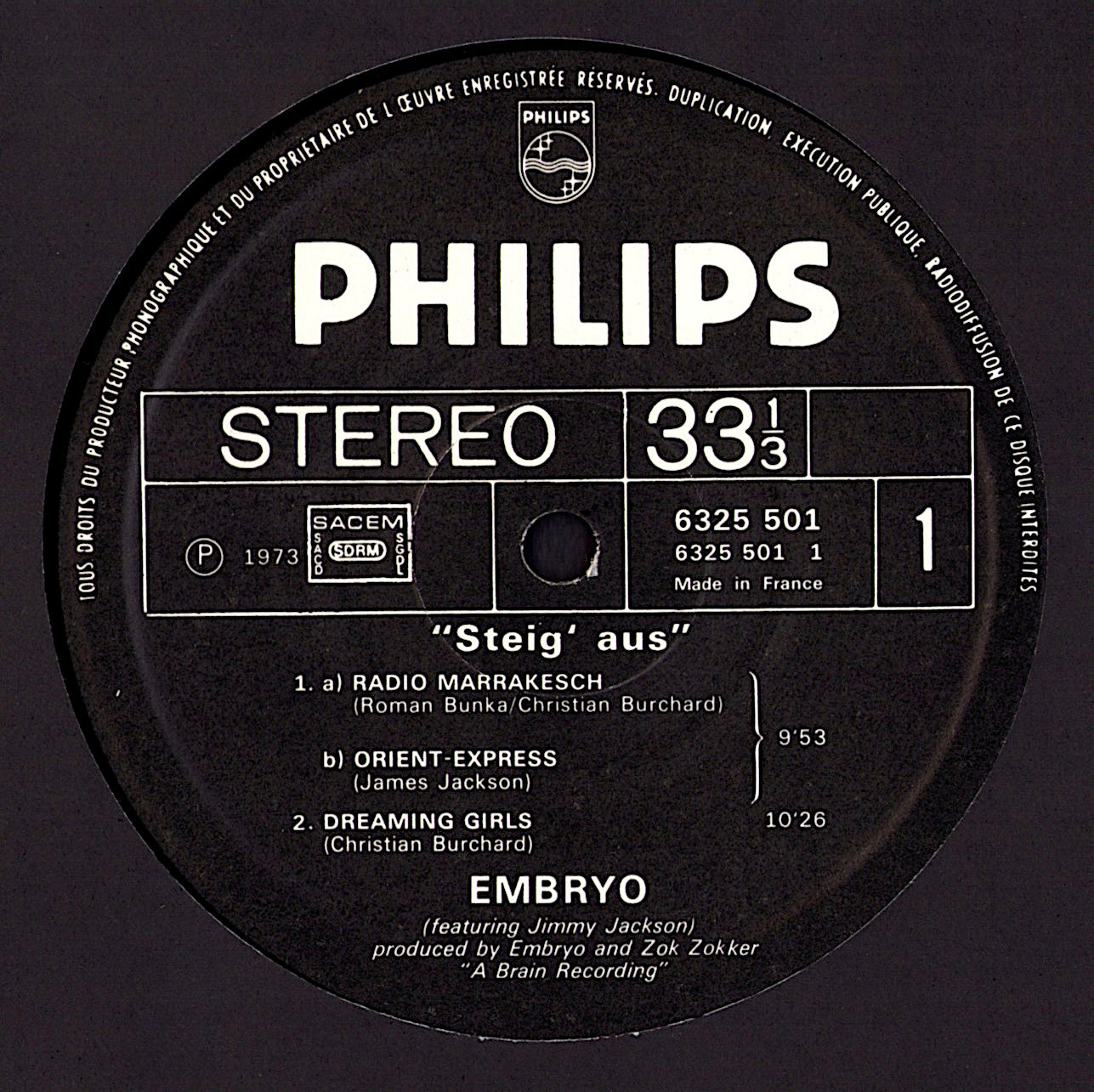 Embryo - Opal Vinyl LP Kopie