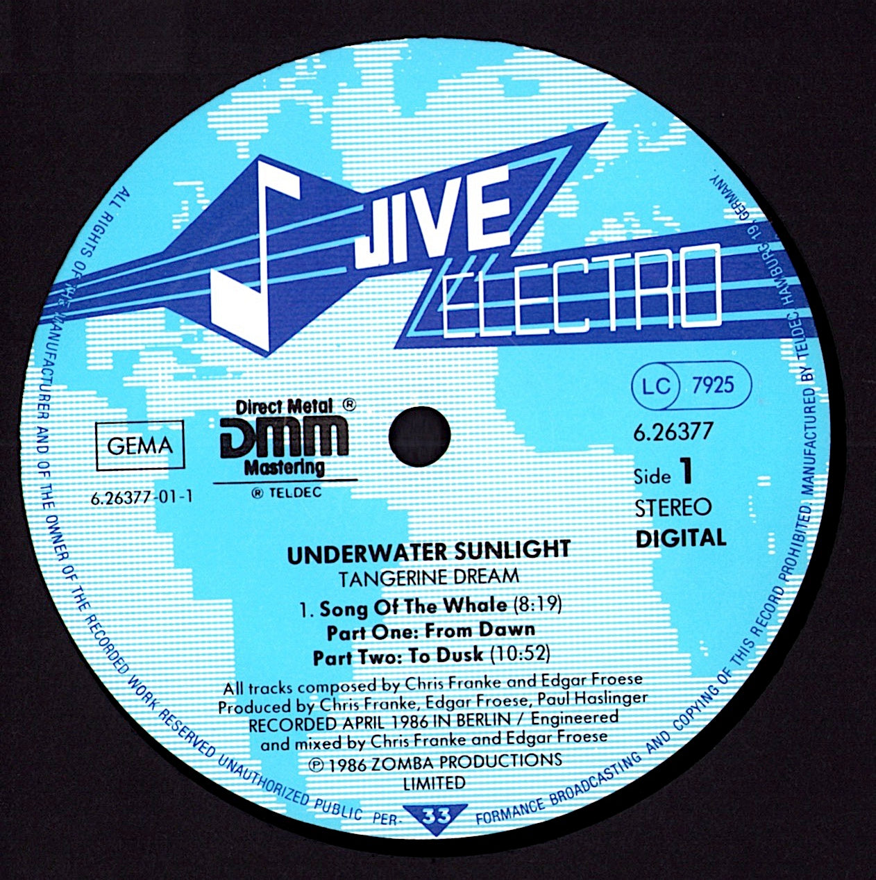 Tangerine Dream – Underwater Sunlight Vinyl LP