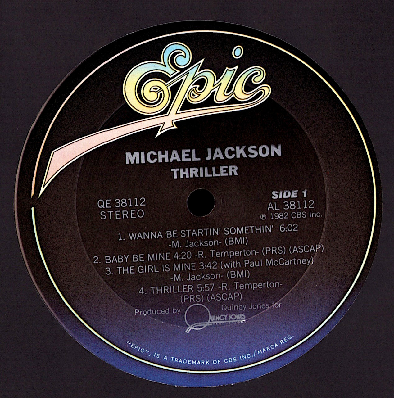 Michael Jackson - Thriller Vinyl LP Kopie