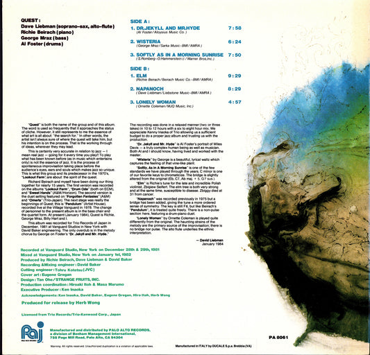 Quest - Quest Vinyl LP