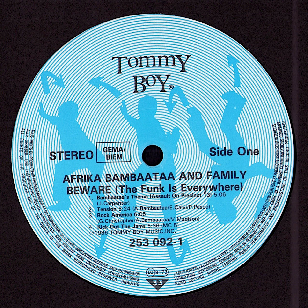 Afrika Bambaataa And Family – Beware The Funk Is Everywhere Vinyl LP | DE Original | 1986