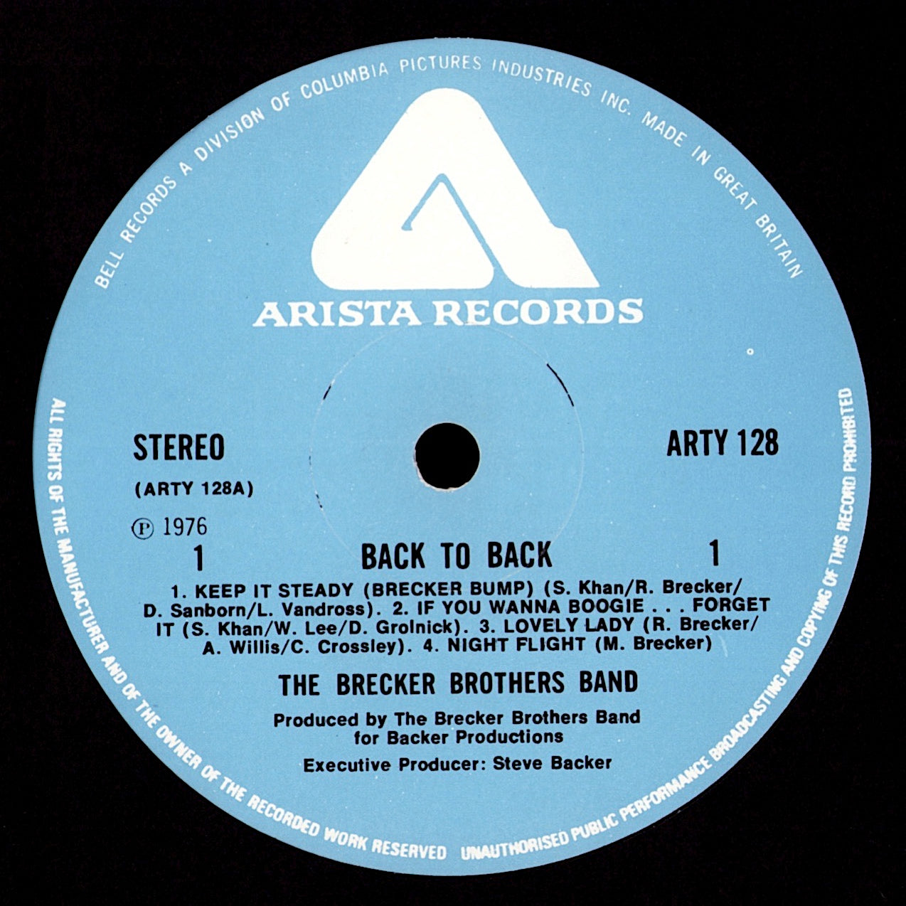 The Brecker Brothers Band – Back To Back Vinyl LP | UK Original | 1976