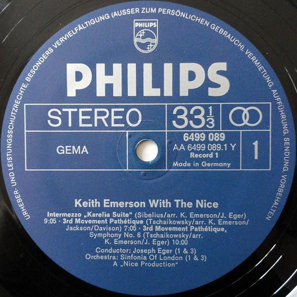 Keith Emerson With The Nice - Keith Emerson With The Nice Vinyl 2LP