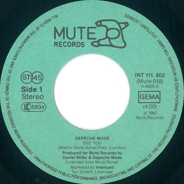 Depeche Mode - See You Vinyl 7"