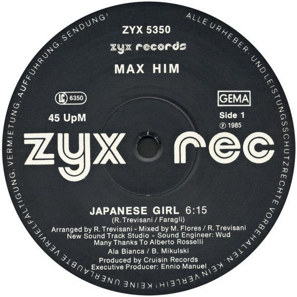 Max-Him - Japanese Girl Vinyl 12"