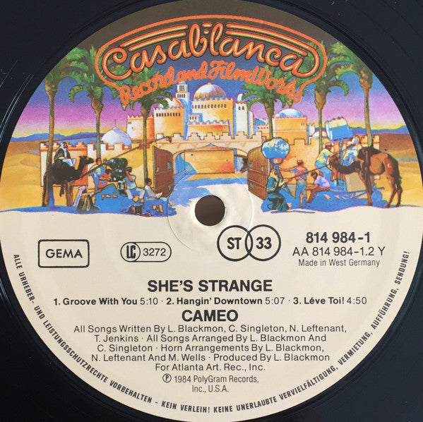 Cameo – She's Strange Vinyl LP