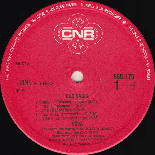 Nova - Quo Vadis Vinyl LP
