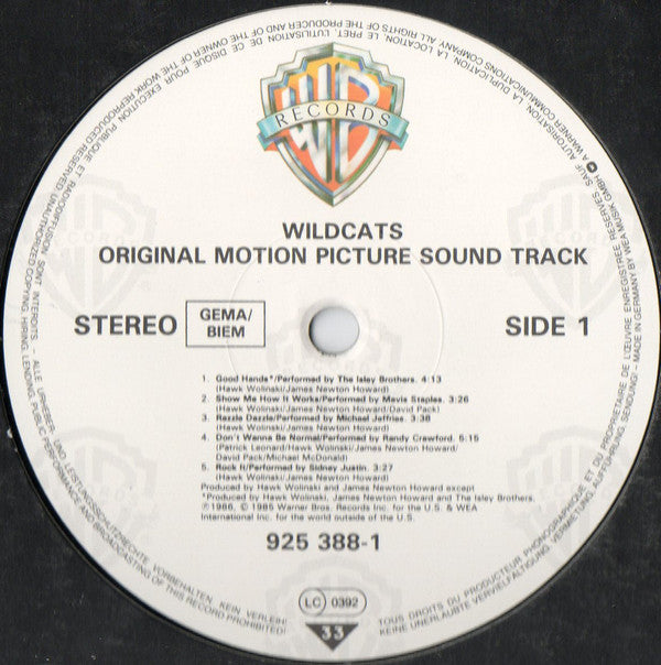 Wildcats - Original Motion Picture Soundtrack Vinyl LP