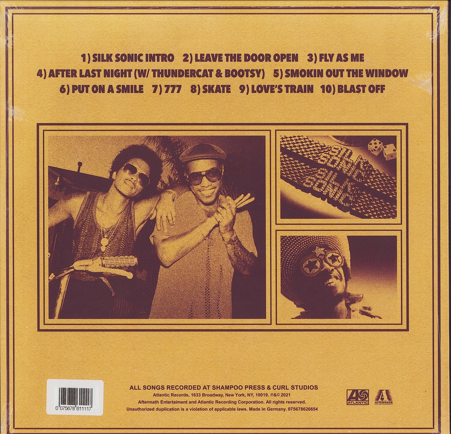 Silk Sonic - An Evening With Silk Sonic Brown & White Splatter Vinyl LP Limited Edition