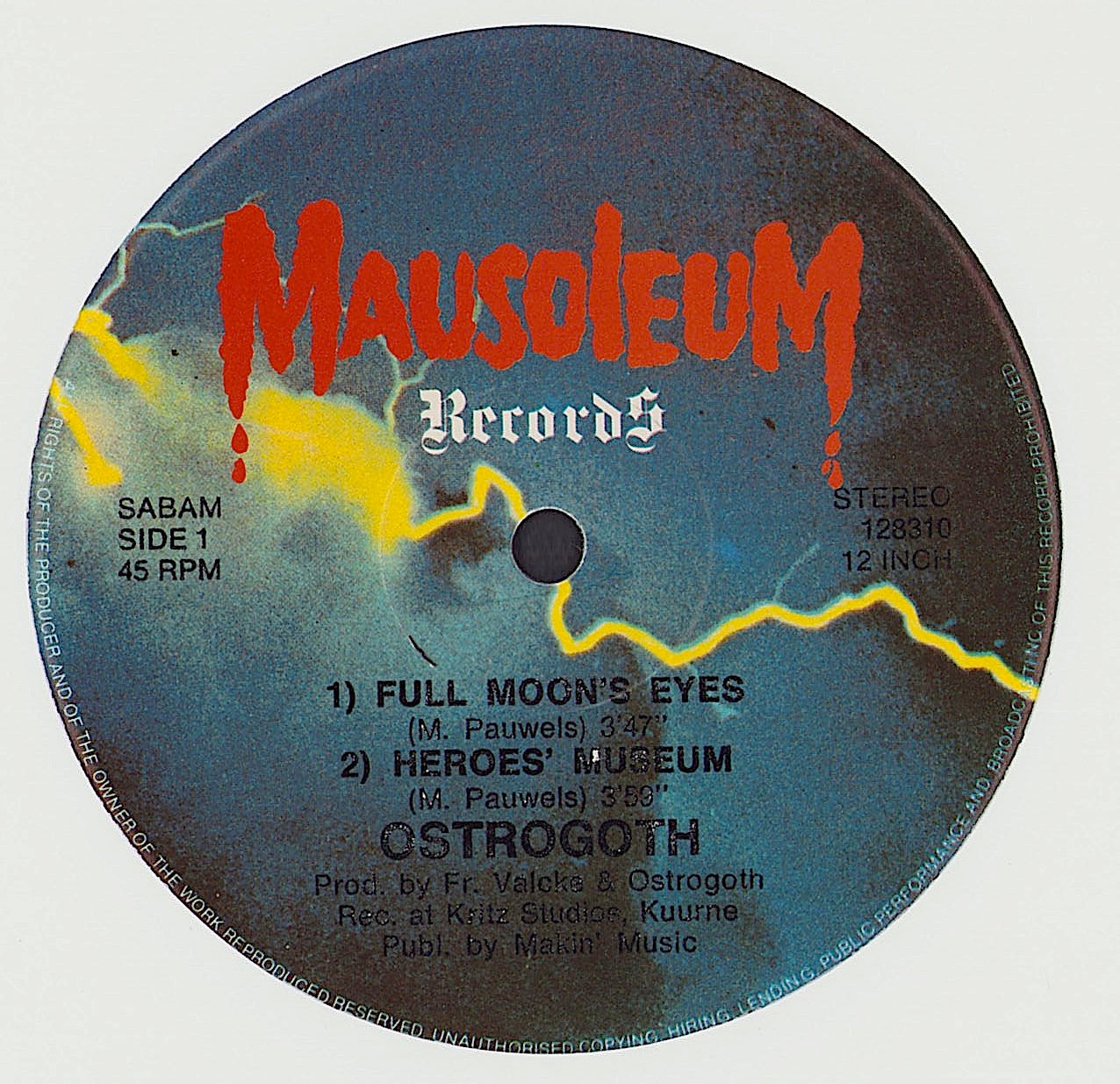 Ostrogoth - Full Moon's Eyes Vinyl 12" EP