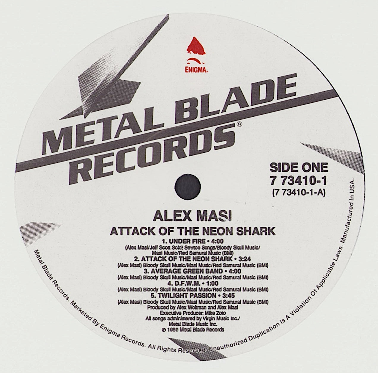 Alex Masi - Attack Of The Neon Shark Vinyl LP