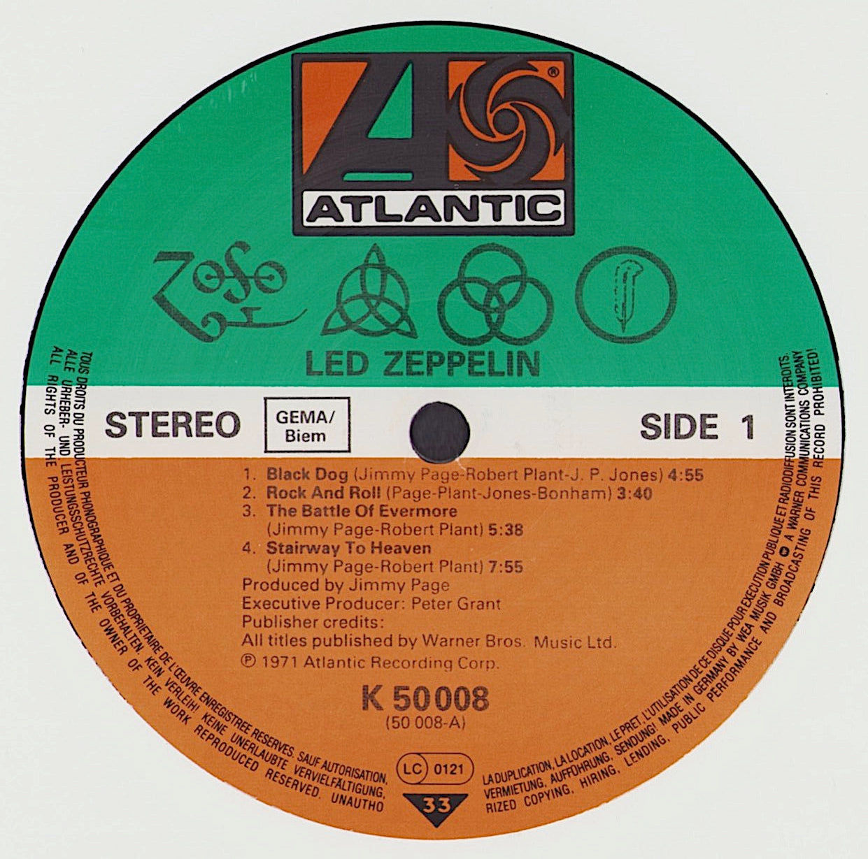 Led Zeppelin - Untitled Vinyl LP EU