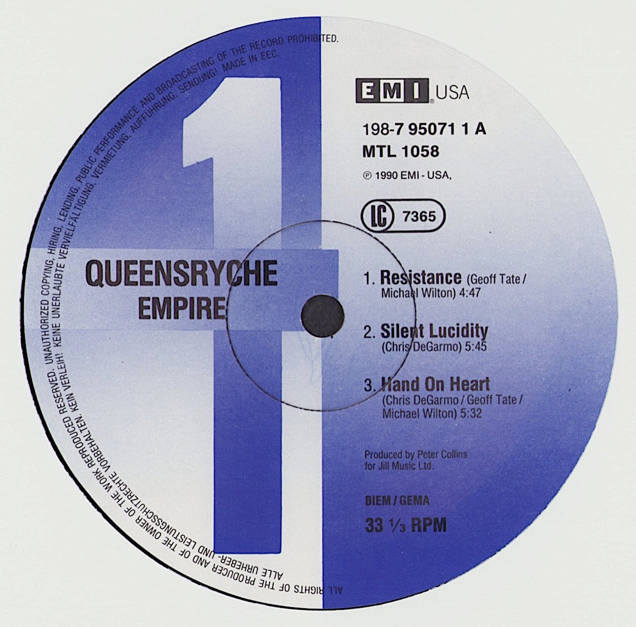 Queensrÿche - Empire Vinyl 2LP