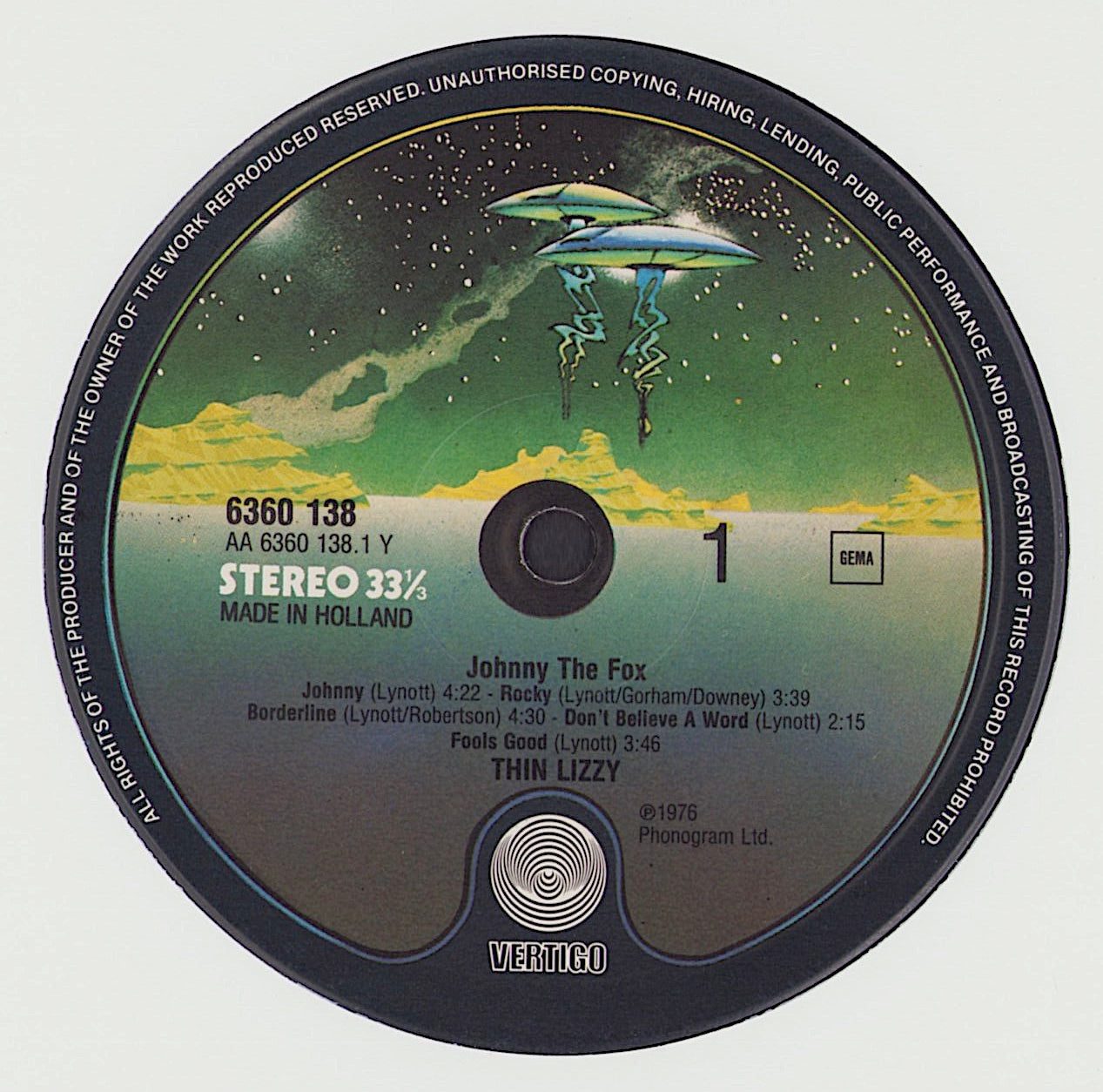 Thin Lizzy - Johnny The Fox Vinyl LP