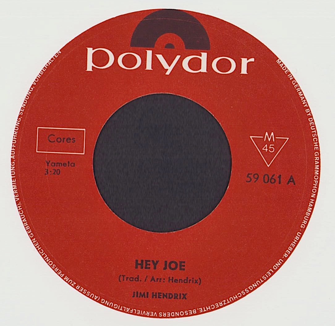 Jimi Hendrix - Hey Joe Vinyl 7"