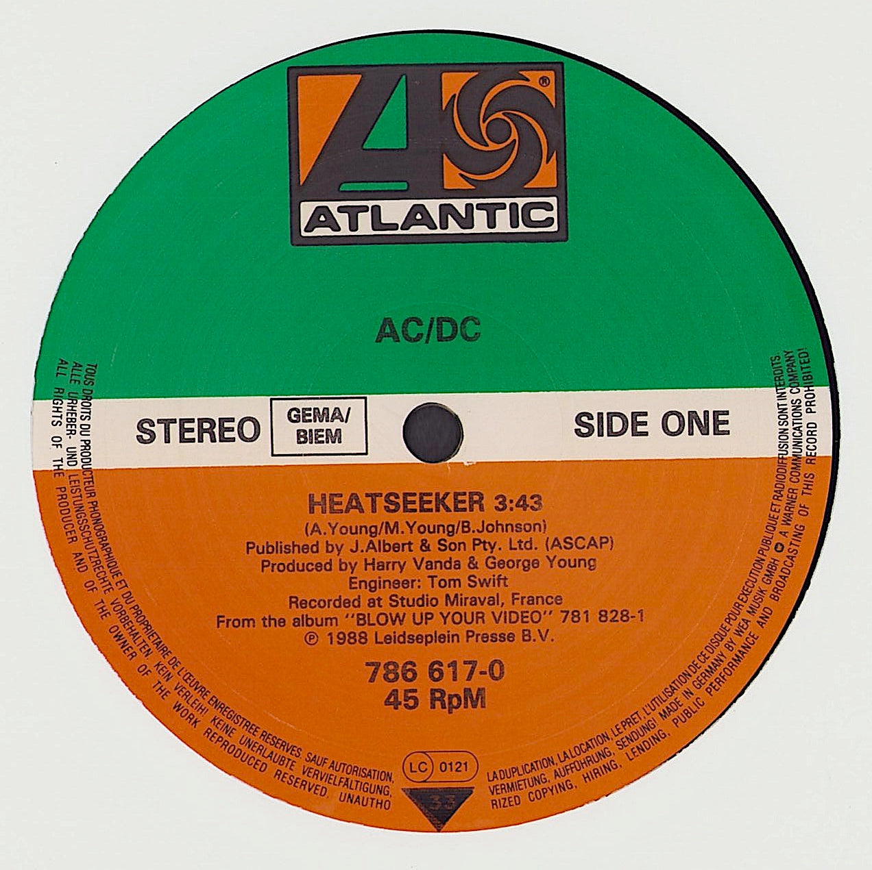 AC/DC - Heatseeker Vinyl 12"