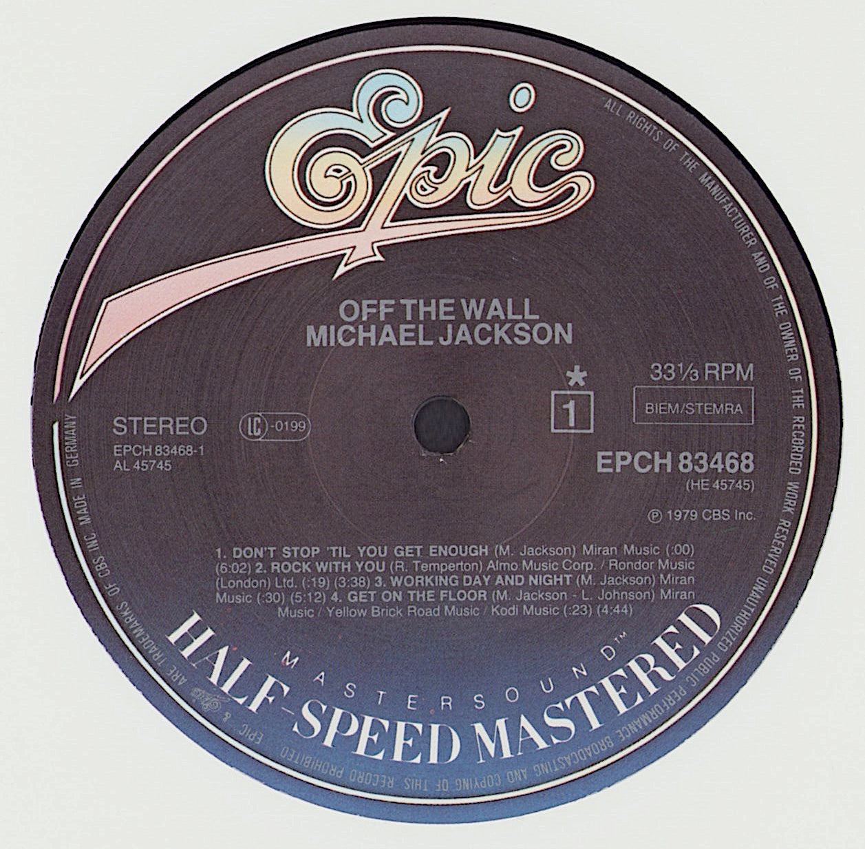 Michael Jackson - Off The Wall Vinyl LP Halfspeed Mastering